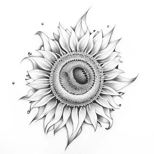 Sunflower And Dragon