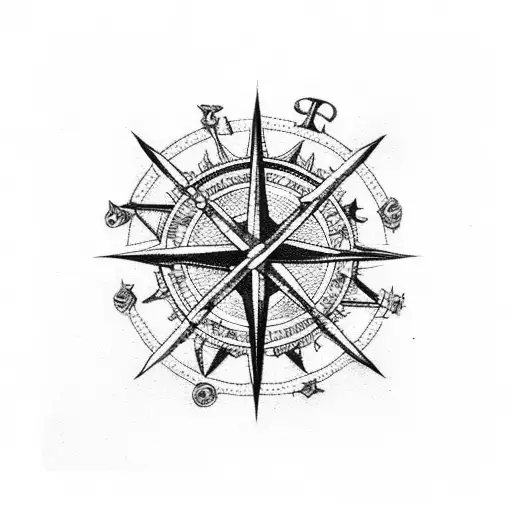 Square And Compass With Skull And Crossbones