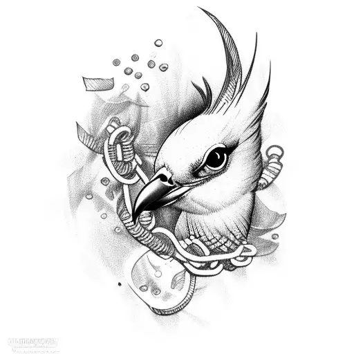 A Bird Is Released From Chains