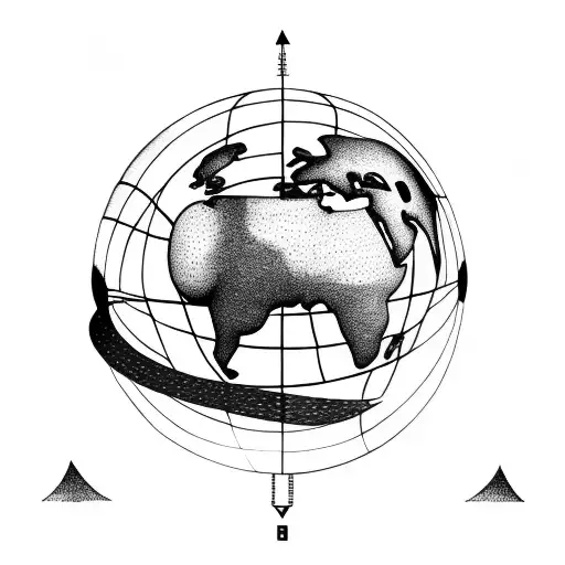 A Basketball Spinning Being A Earth Globe