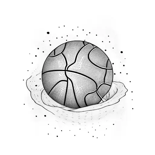 A Basketball Being A Earth Globe Spinning