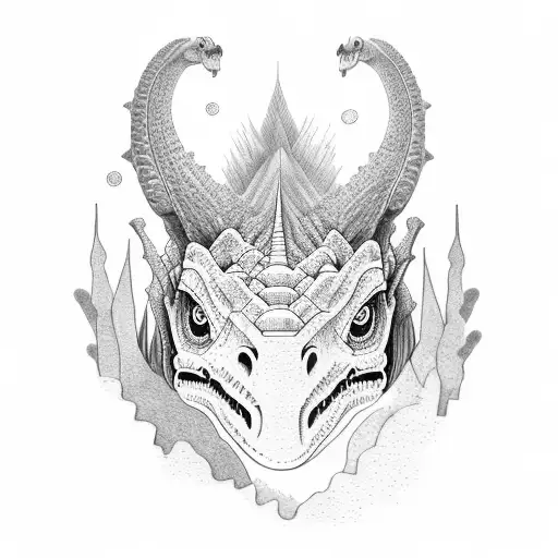 A Beautiful Woman Riding A Majestic Dinosaur