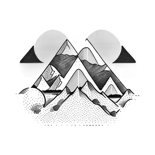 Tent And Mountains With The Word Trevor In It