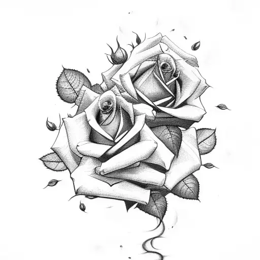 Roses Vines And Cloud