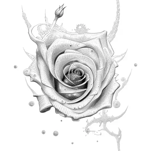 Rose Calogiraphy Stem