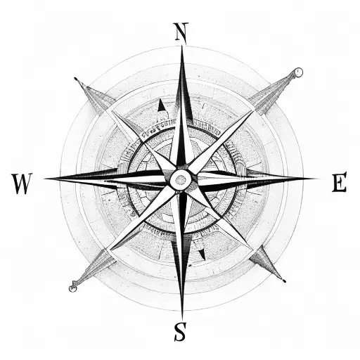 Compass And Three Friends Are Roaming The World