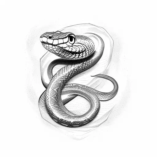 A Snake With 3 Names Written Inside It
