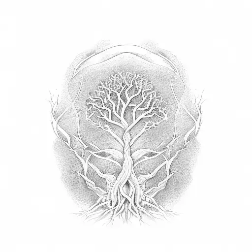 Tree Of Life With Snake Roots