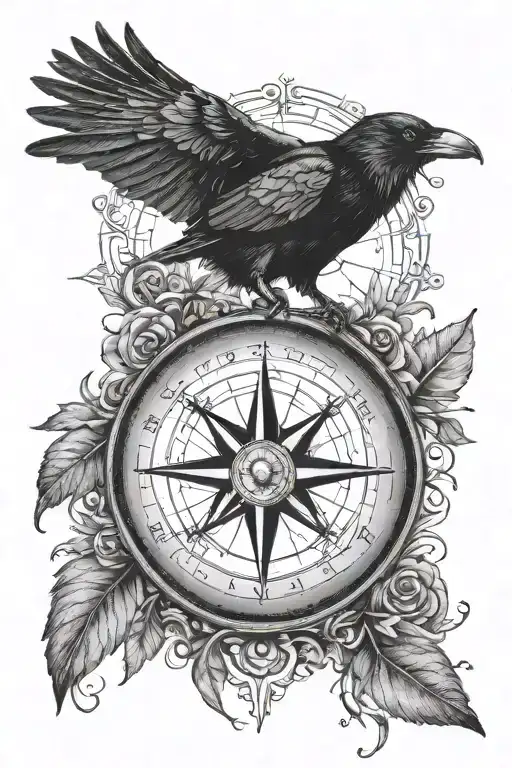 Raven And Compass