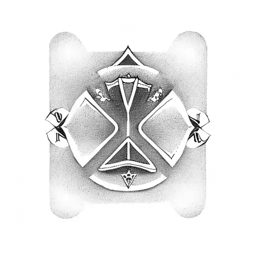 Ace Of Diamonds Playing Card With A Treasure Chest As The Center Logo