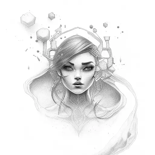 A Girl Drowing But Having The Strength To Overcome