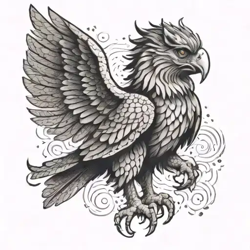 Gryphon Symbolizing Strength And Protection