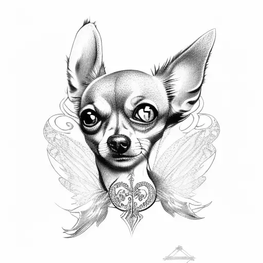Chihuahua With Fairy Wings