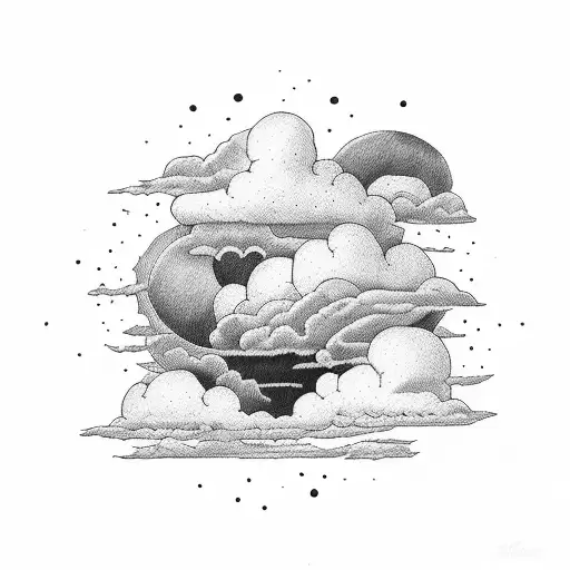 Clouds Fading In The Color Red With A Bible Verse