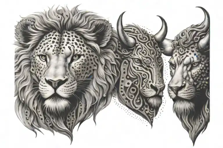 Lion And Bull