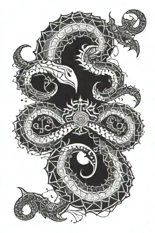 Scorpio Zodiac Sign Intertwined With Egyptian Symbols