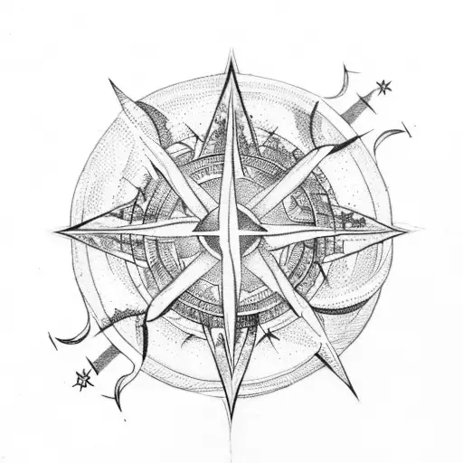 Yggdrasil With Compass Rose