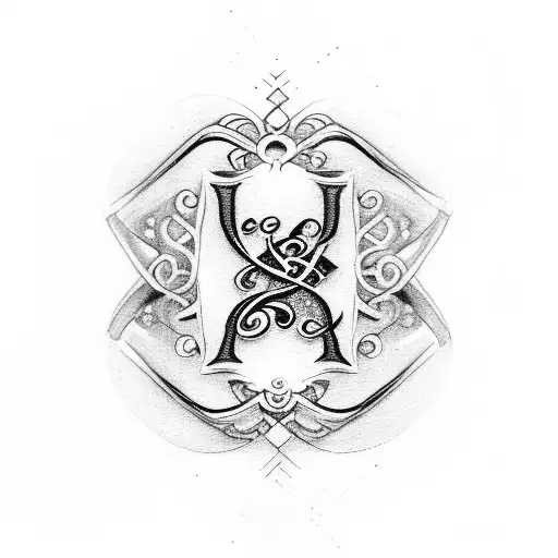 Wedding Ring With Initials C And M