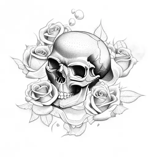 Skull And Roses