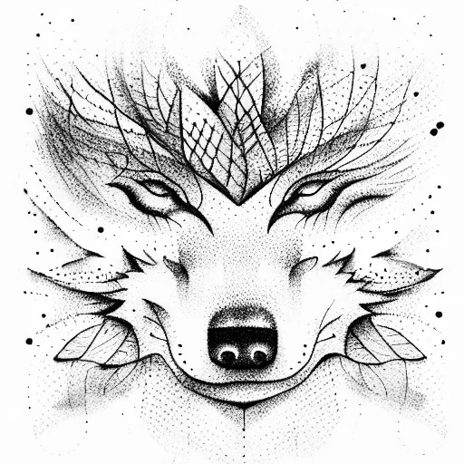 Cherry Tree And Wolf