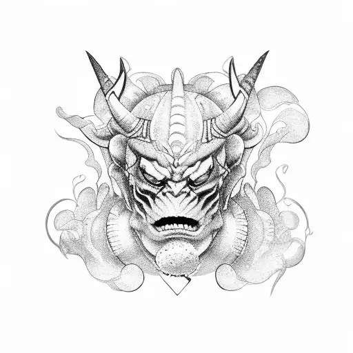 Cancer Oni Mask