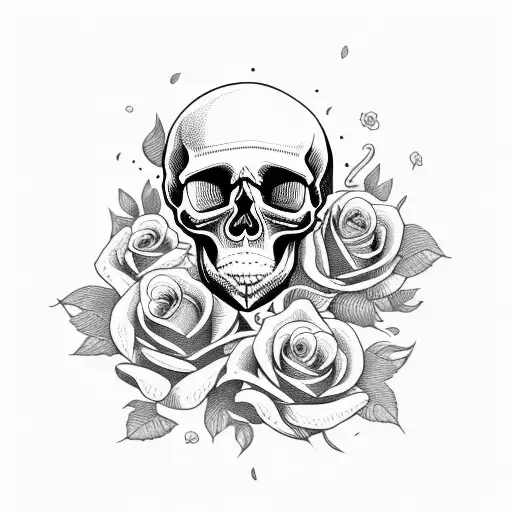 Skull And Roses