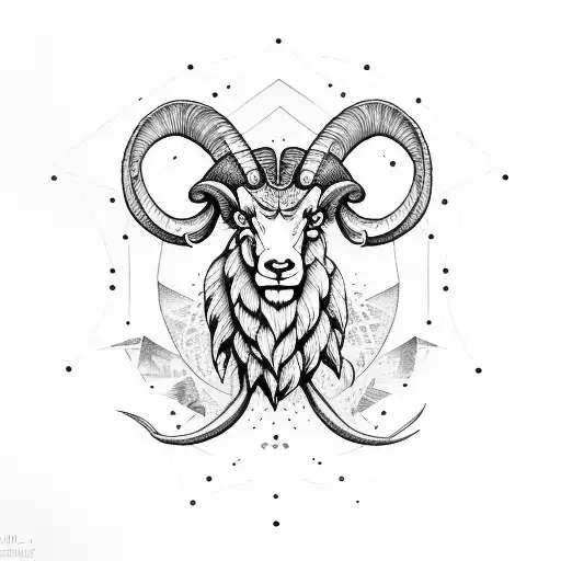 Ram And Fish Symbol