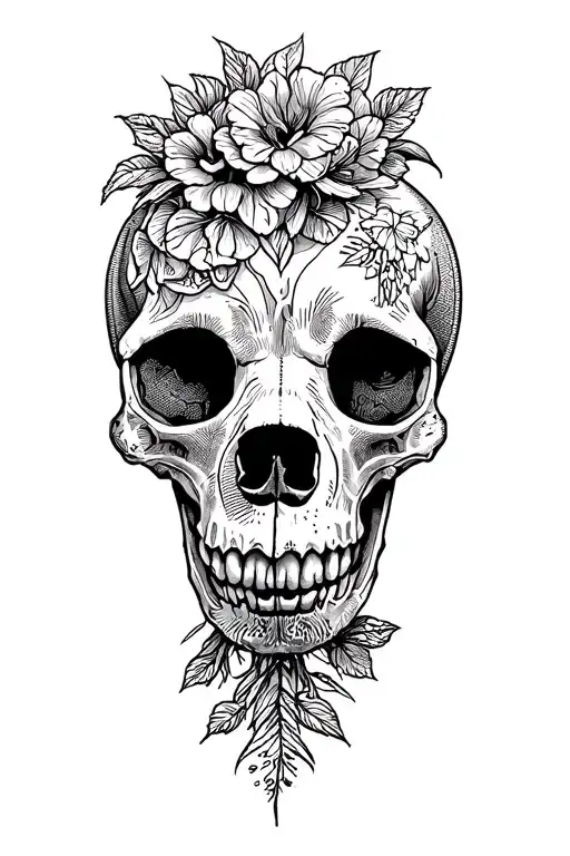 The Skull Of The Dog Is In The Nurseries Of The Silhouette Of The Dog On The Side