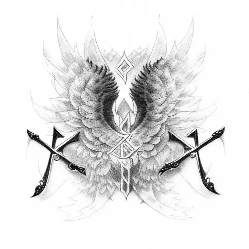 Wing And Cross Between