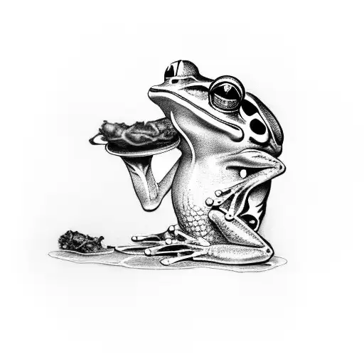 Frog Smoking Cigar