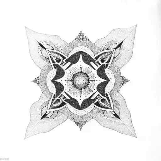 Outer Space With Flower