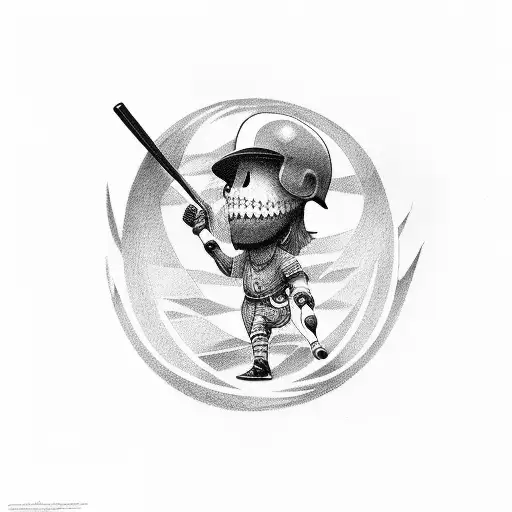 Gheto Kid With Baseball Bat