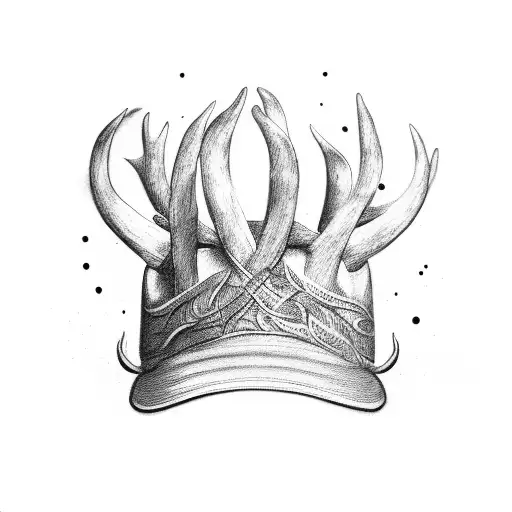 A Chef's Hat Made Of Intertwining Deer Horns