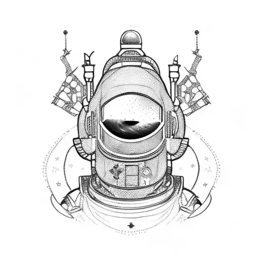 An Ottoman Empire-inspired Astronaut Exploring The Cosmos