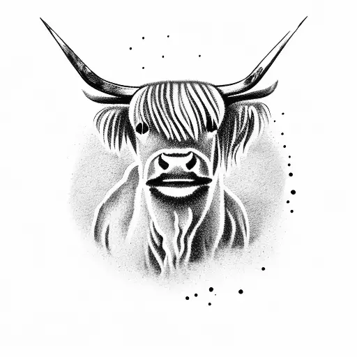 Highland Cow With Shotgun