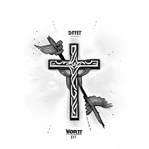 Christian Cross With The Words You Are Worth It