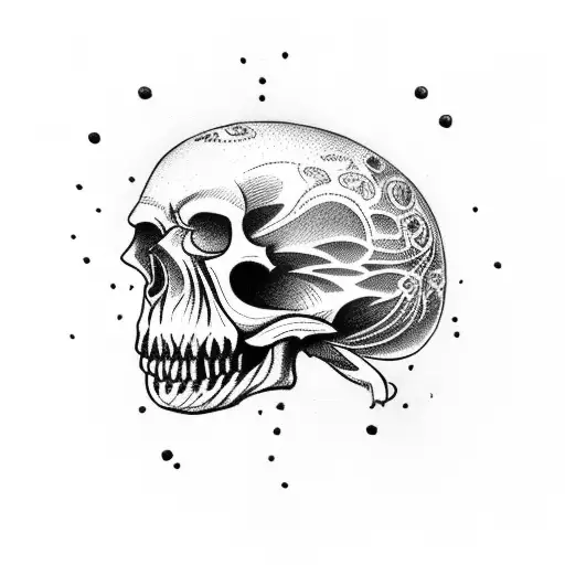 Cowboy Skull With A Pistol