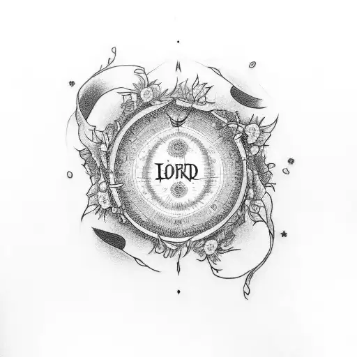 Lord Of The Ring Map With Blossom