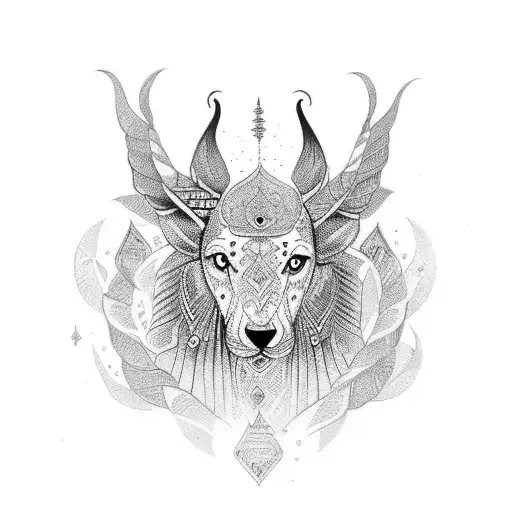 Indian Based Chest Tatto