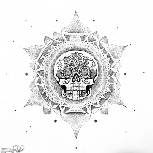 Mandala Mexican Skull