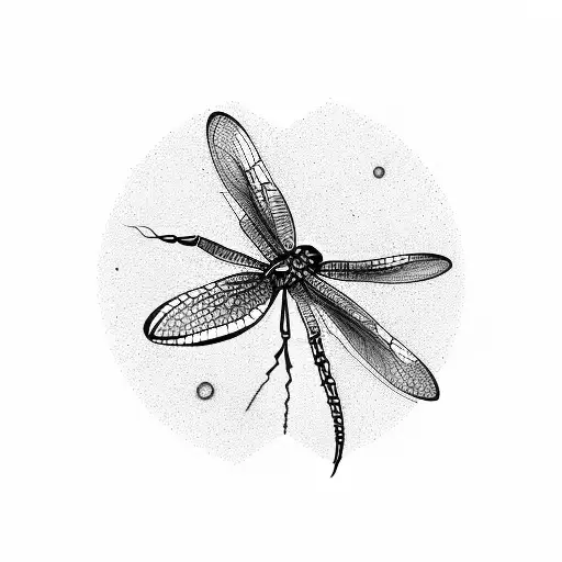 Dragonfly With Dna Helix