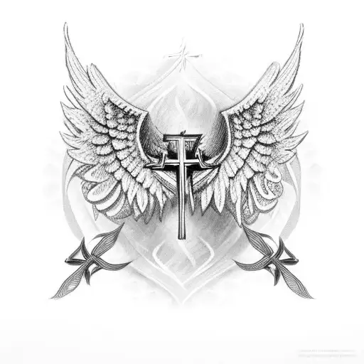 Angel Wings With Armenian Cross