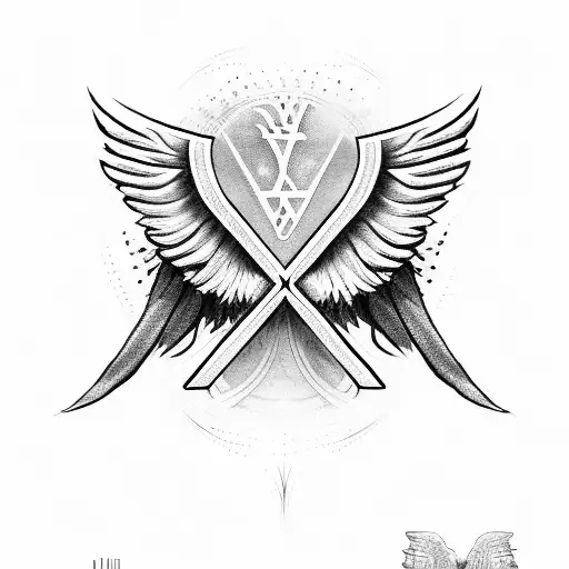 Angel Wings With Armenian Cross