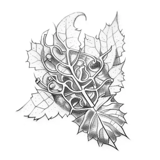 Adorable Tiny Dark Vine Leaf-inspired Tattoo That Says Niklas Eschmeier On Your Neck