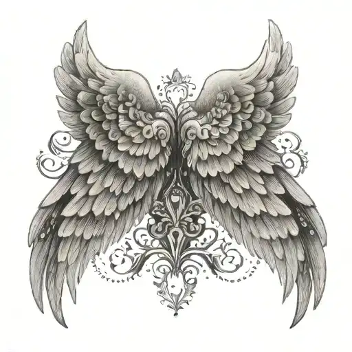Rococo Angel Wings
