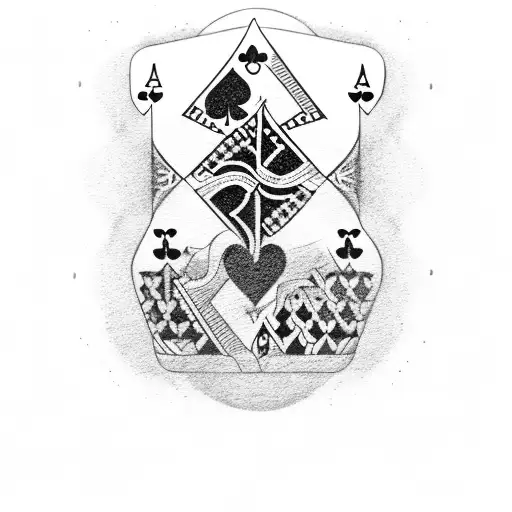 Black Heart Ace Playing Card