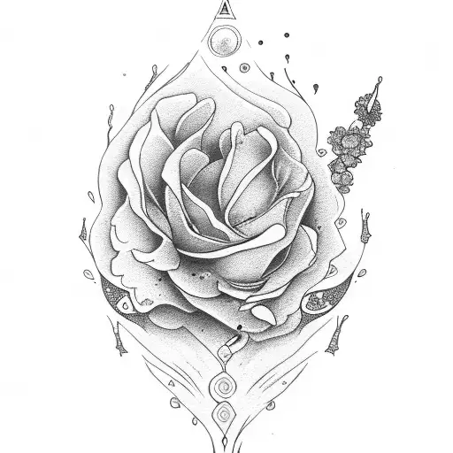 Aquarius With Flowers And God