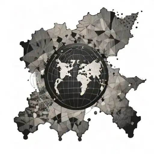 An Abstract Representation Of A Globe With The Client's Favorite Destinations Marked With Dots