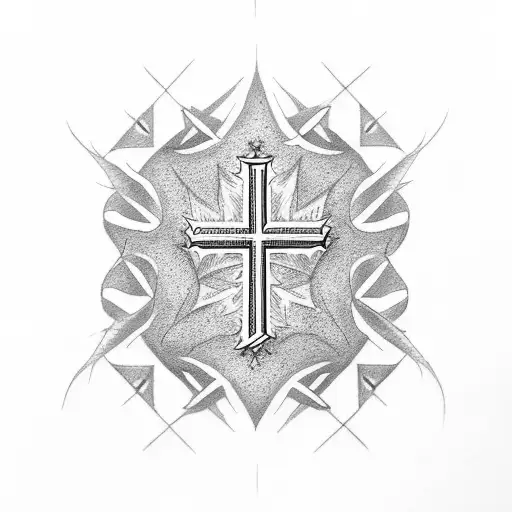 Chi Rho Christogram With Canadian Leaf
