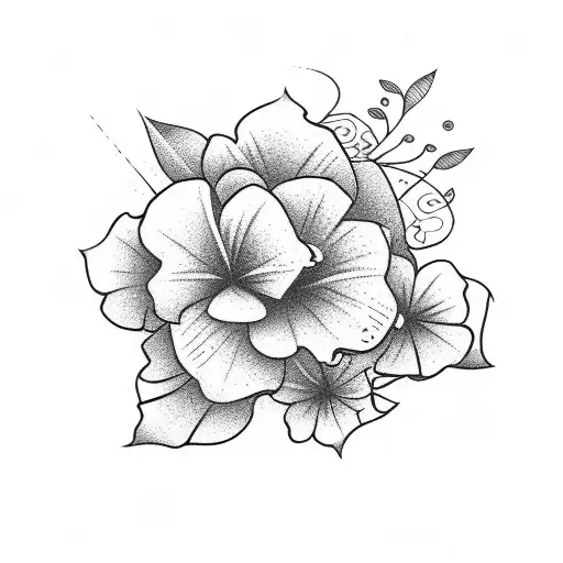 Hawaiian Flowers With Acoustic Guitar